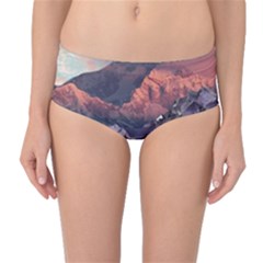 Adventure Psychedelic Mountain Mid-waist Bikini Bottoms