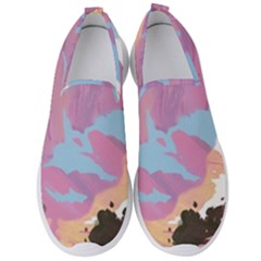 Pink Mountains Grand Canyon Psychedelic Mountain Men s Slip On Sneakers