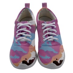 Pink Mountains Grand Canyon Psychedelic Mountain Women Athletic Shoes by Modalart