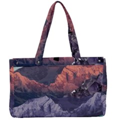 Adventure Psychedelic Mountain Canvas Work Bag