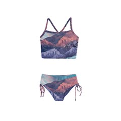 Adventure Psychedelic Mountain Girls  Tankini Swimsuit by Modalart