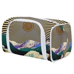 Surreal Art Psychadelic Mountain Toiletries Pouch by Modalart