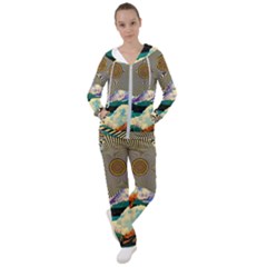 Surreal Art Psychadelic Mountain Women s Tracksuit by Modalart