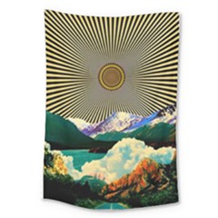 Surreal Art Psychadelic Mountain Large Tapestry