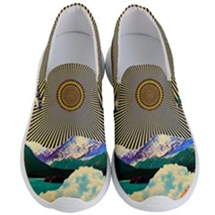 Surreal Art Psychadelic Mountain Men s Lightweight Slip Ons by Modalart