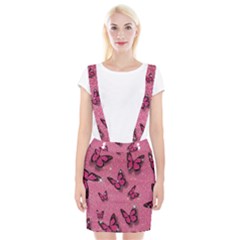 Pink Glitter Butterfly Braces Suspender Skirt by Modalart