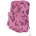 Pink Glitter Butterfly Full Print Backpack View3