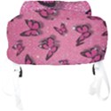 Pink Glitter Butterfly Full Print Backpack View4