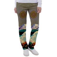 Surreal Art Psychadelic Mountain Women s Casual Pants by Modalart