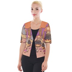 Pusheen Cute Fall The Cat Cropped Button Cardigan by Modalart