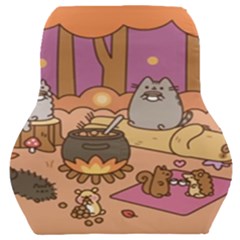 Pusheen Cute Fall The Cat Car Seat Back Cushion  by Modalart