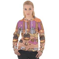 Pusheen Cute Fall The Cat Women s Overhead Hoodie