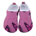 Pink Glitter Butterfly Women s Sock-Style Water Shoes View1