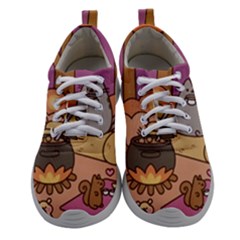 Pusheen Cute Fall The Cat Women Athletic Shoes by Modalart