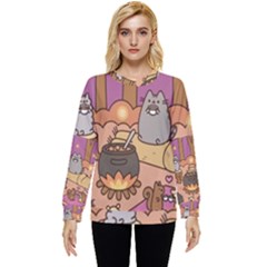 Pusheen Cute Fall The Cat Hidden Pocket Sweatshirt