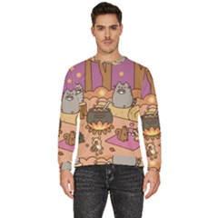 Pusheen Cute Fall The Cat Men s Fleece Sweatshirt