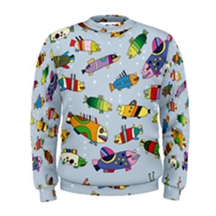 Fish Ocean Sea Water Diving Blue Men s Sweatshirt