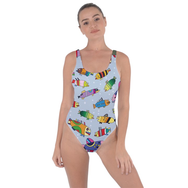 Fish Ocean Sea Water Diving Blue Bring Sexy Back Swimsuit