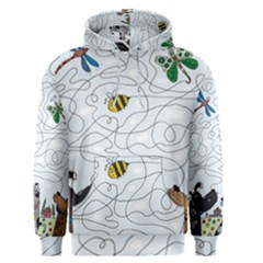 Dog Puzzle Maze Bee Butterfly Men s Core Hoodie