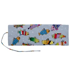 Fish Ocean Sea Water Diving Blue Roll Up Canvas Pencil Holder (m) by Modalart