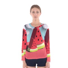 Watermelon Fruit Women s Long Sleeve T-shirt