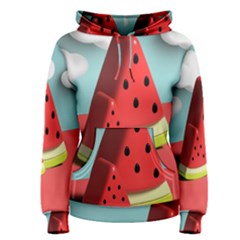 Watermelon Fruit Women s Pullover Hoodie