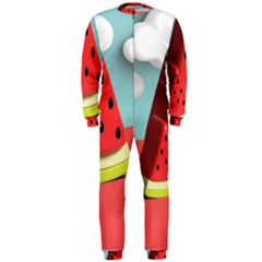 Watermelon Fruit Onepiece Jumpsuit (men)