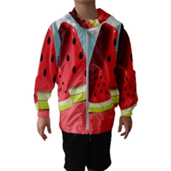 Watermelon Fruit Kids  Hooded Windbreaker