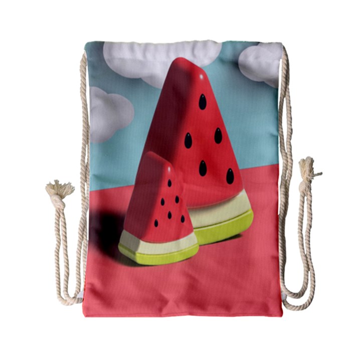 Watermelon Fruit Drawstring Bag (Small)