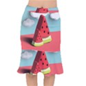 Watermelon Fruit Short Mermaid Skirt View1