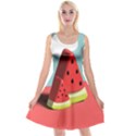 Watermelon Fruit Reversible Velvet Sleeveless Dress View1