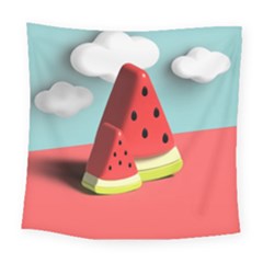 Watermelon Fruit Square Tapestry (large)