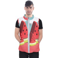 Watermelon Fruit Men s Puffer Vest