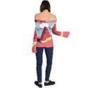 Watermelon Fruit Off Shoulder Long Sleeve Top View2