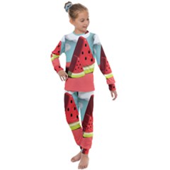 Watermelon Fruit Kids  Long Sleeve Set 