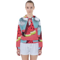 Watermelon Fruit Women s Tie Up Sweat