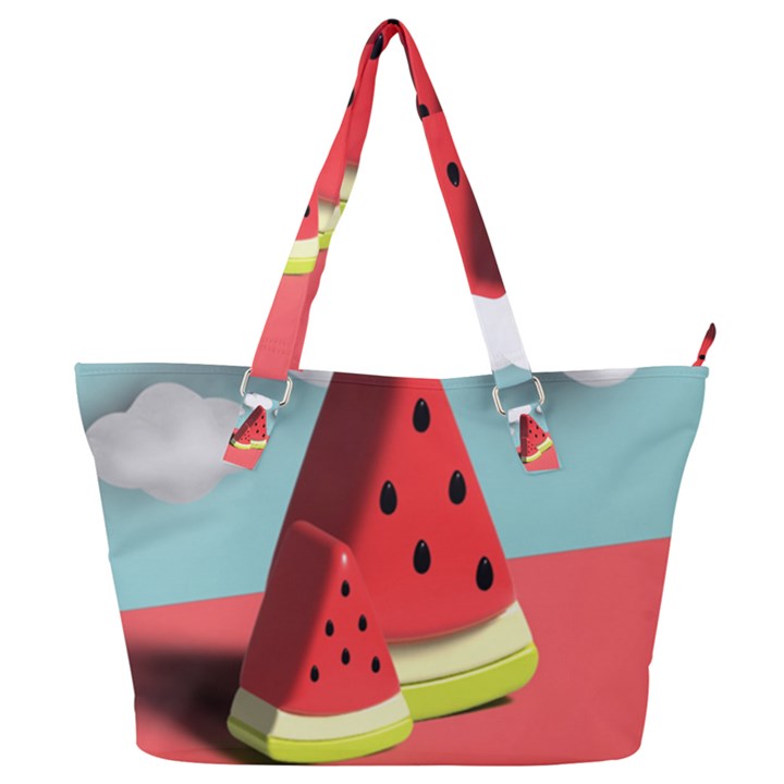 Watermelon Fruit Full Print Shoulder Bag