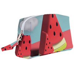 Watermelon Fruit Wristlet Pouch Bag (large) by Modalart