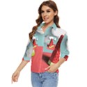 Watermelon Fruit Women s Quarter Sleeve Pocket Shirt View3