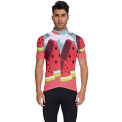 Watermelon Fruit Men s Short Sleeve Cycling Jersey by Modalart