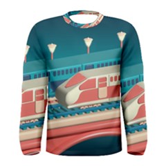 Bridge Transportation Train Toys Men s Long Sleeve T-shirt