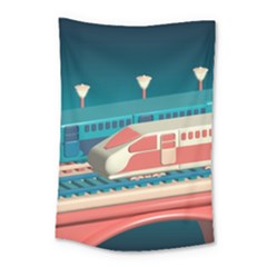 Bridge Transportation Train Toys Small Tapestry