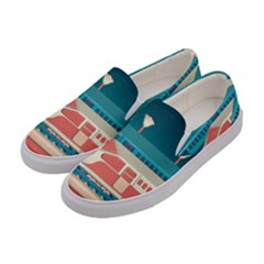 Bridge Transportation Train Toys Women s Canvas Slip Ons by Modalart