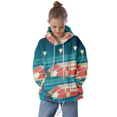 Bridge Transportation Train Toys Kids  Oversized Hoodie