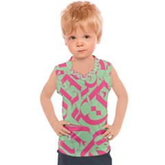 Pattern Ornament Gothic Style Elegant Font Tattoos Kids  Sport Tank Top