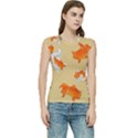 Gold Fish Seamless Pattern Background Women s Raglan Cap Sleeve T-Shirt View1