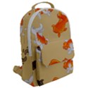 Gold Fish Seamless Pattern Background Flap Pocket Backpack (Large) View2