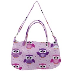 Seamless Cute Colourfull Owl Kids Pattern Removable Strap Handbag by Bedest