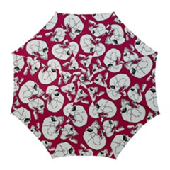 Terrible Frightening Seamless Pattern With Skull Golf Umbrellas by Bedest