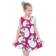 Terrible Frightening Seamless Pattern With Skull Kids  Summer Dress by Bedest